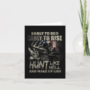 Grappige herten jagen op hertenjagers en jagen op  kaart