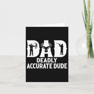Grappige herten jagen papa dodelijke nauwkeurige k kaart