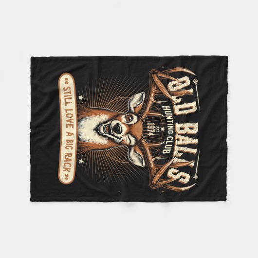 Grappige herten jagen verjaardagspun voor mannen 5 fleece deken (Voorkant (Horizontaal))