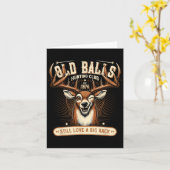 Grappige herten jagen verjaardagspun voor mannen 5 kaart (Gele Bloem)