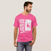 Grappige herten op jacht naar een hertenjager t-shirt (Voorkant volledig)