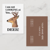 Grappige hertenhoorns voor buiten visitekaartje (Voorkant / Achterkant)