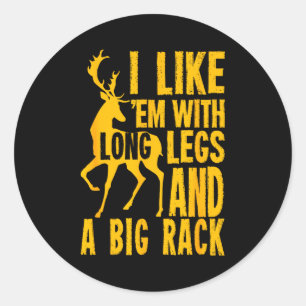 Grappige hertenjacht citaat cadeau voor jagers ronde sticker