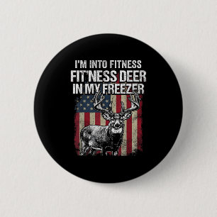Grappige hertenjachtkunst voor mannen vrouwen dier ronde button 5,7 cm