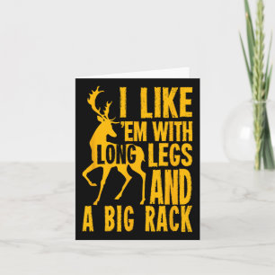 Grappige hertenjachtquote cadeau voor jagers kaart