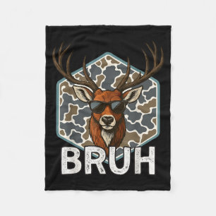 Grappige hertenjager Hertenjacht Camouflage Mannen Fleece Deken