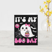 Grappige Het Is Mijn Boo Dag Schattige Halloween V Kaart (Gele Bloem)