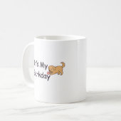 Grappige 'Het is mijn verjaardag' Puppy Mok (Voorkant links)