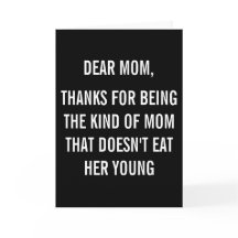 Grappige het Mamma van het bedankt