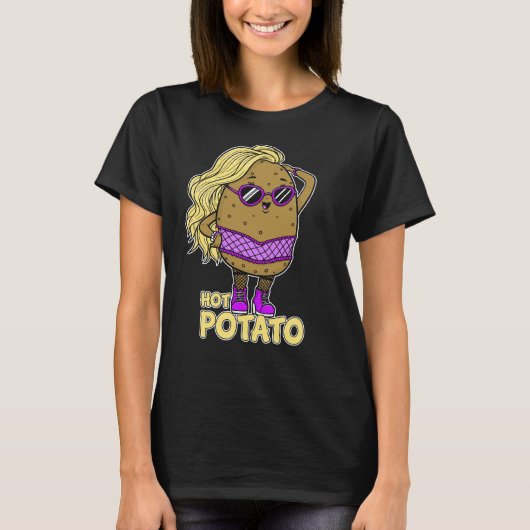 Grappige hete aardappel t-shirt (Voorkant)
