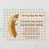 Grappige Hete Hond Barbecue Verjaardagsfeest Brood Kaart (Voorkant / Achterkant)