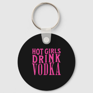 Grappige hete meisjes Drink wodka Drink Drink wijn Sleutelhanger