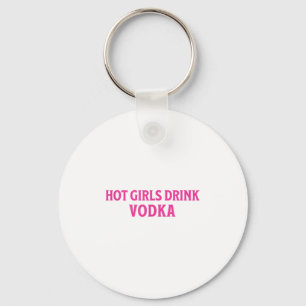 Grappige hete meisjes Drink wodka Drink Drink wijn Sleutelhanger