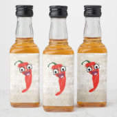 Grappige hete peper likeurfles etiket (Flessen)