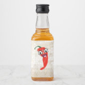 Grappige hete peper likeurfles etiket (Voorkant)