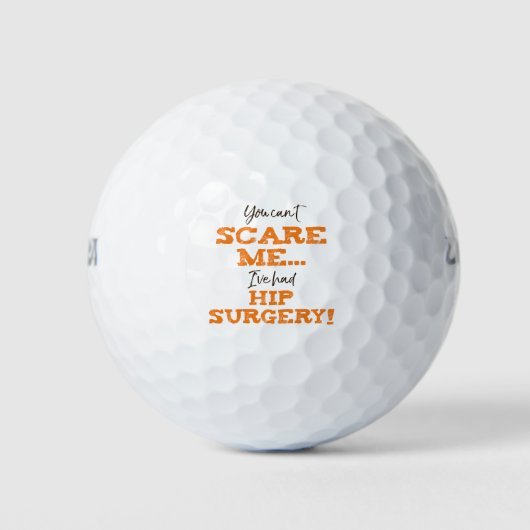 Grappige Heupchirurgie Herstel ‘schrik’ Golfballen (Voorkant)