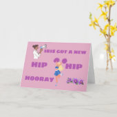 GRAPPIGE HEUPVERVANGING HEUP HEUP HOERA KAART (Gele Bloem)