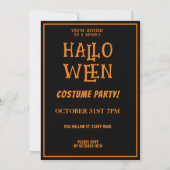 GRAPPIGE HEXE OP FIETS HALLOWEEN EVENEMENT KAART (Achterkant)