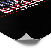 Grappige Hidin van Biden - Anti Joe - Pro Trump Poster (Hoek)