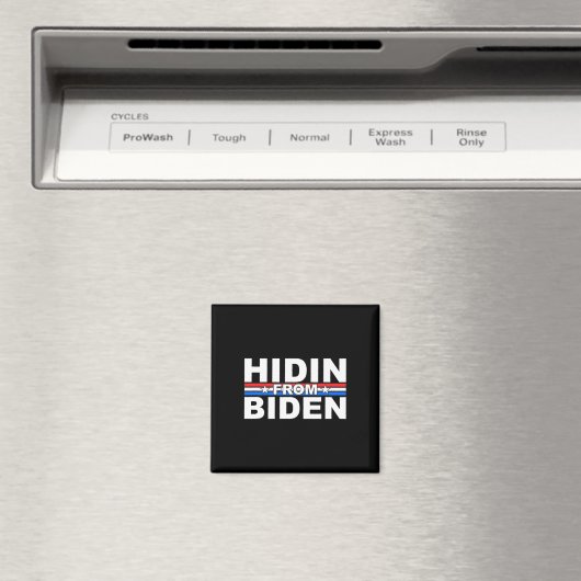Grappige Hidin van Biden - Anti Joe - Trump Magneet (Insitu (Vaatwasser))