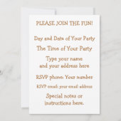 Grappige Highland Koe Barbecue Kaart (Achterkant)