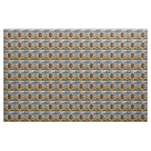 Grappige Highland Koe met doedelzak, Stof (Yard (91,4 cm))