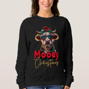 Grappige Highland Koe Mooey Kerst Schotse familie Trui