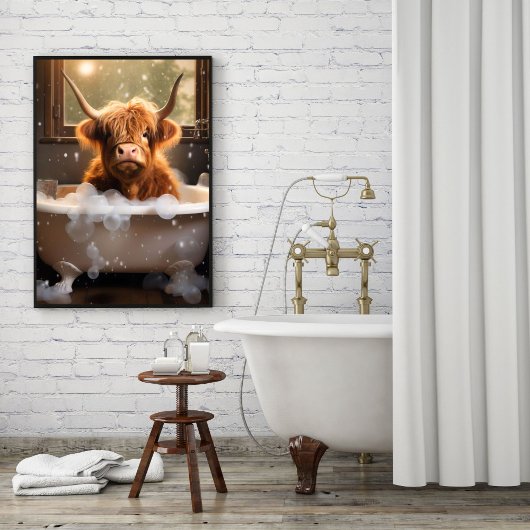 Grappige Highland koe posters