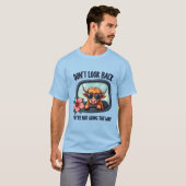 Grappige Highland Koe Retro Westerne Motivatie kun T-shirt (Voorkant volledig)