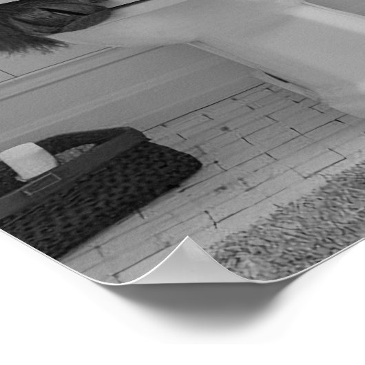 Grappige Highland Koe Zittend op de WC Badkamer Poster (Hoek)