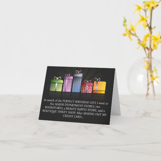 Grappige Hilarious Birthday Kaart (Gele Bloem)