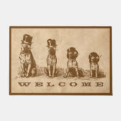 Grappige Hilarious Bulldogs Gepersonaliseerde Deur Deurmat (Voorkant)