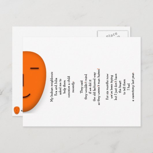 Grappige hilarische lesbische buren grap humor gee briefkaart (Voorkant / Achterkant)