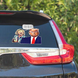 Grappige Hillary zegt Lock Trump Up Sticker