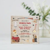 Grappige Hillbilly Party uitnodiging (Staand voorkant)