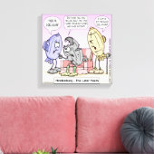 Grappige Hindenburg Canvasprint van Rick London Canvas Afdruk (Insitu (Woonkamer))