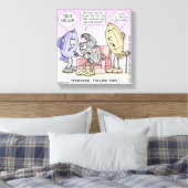 Grappige Hindenburg Canvasprint van Rick London Canvas Afdruk (Insitu (Slaapkamer))