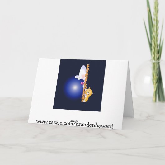 Grappige hindernissenVerjaardag Kaart (Achterkant)