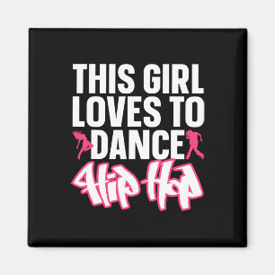 Grappige Hip Hop Dancing Art voor Kinderen Meisjes Magneet