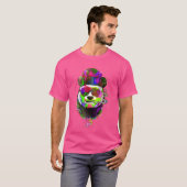 Grappige Hip Hop Kleurrijke Aquarel Edm Weed Gangs T-shirt (Voorkant volledig)