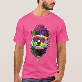 Grappige Hip Hop Kleurrijke Aquarel Edm Weed Gangs T-shirt