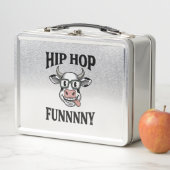 Grappige Hip Hop Koe Vintage Gravure Shirt Ontwerp (In situ)
