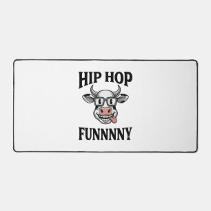 Grappige Hip Hop Koe Vintage Gravure Shirt Ontwerp Bureaumat