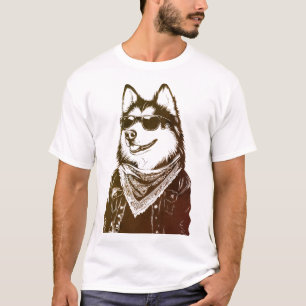 Grappige Hip-Hop Malamute Street Style T-shirt