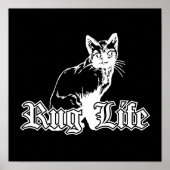 Grappige Hip Hop Parodie Katten Kunst Poster (Voorkant)
