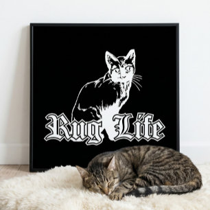 Grappige Hip Hop Parodie Katten Kunst Poster