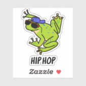 Grappige Hip Hop Springende Kikker Woordspeling Sticker (Vel)