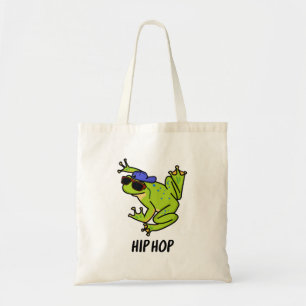 Grappige Hip Hop Springende Kikker Woordspeling Tote Bag