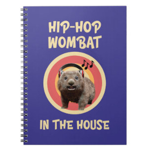 Grappige Hip-Hop Wombat in het Huis Notitieboek