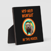 Grappige Hip-hop Wombat in Huis Fotoplaat (Voorkant)